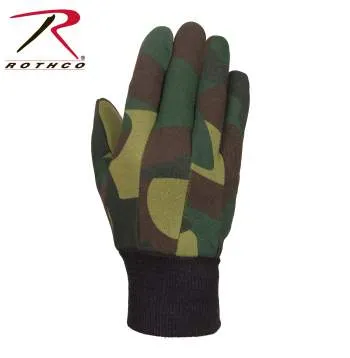 Camo Jersey Work Gloves