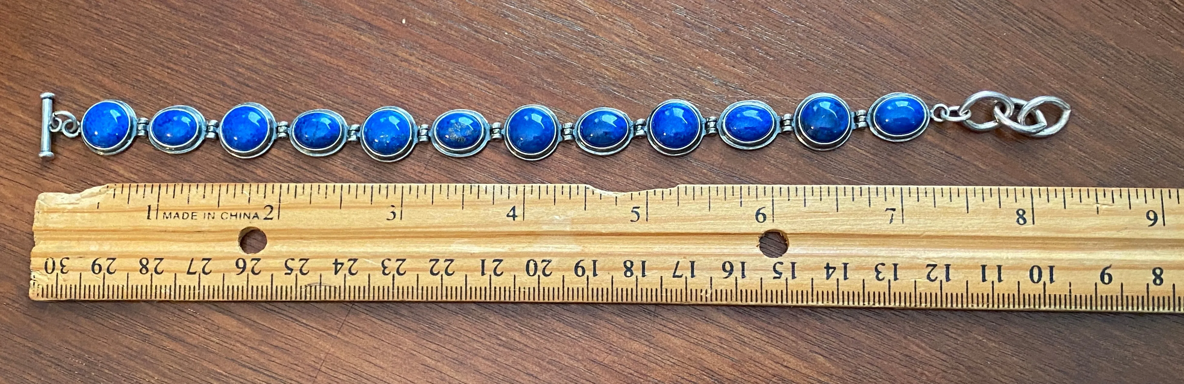 Carolyn Pollack Sterling Silver Reversible Lapis Bracelet