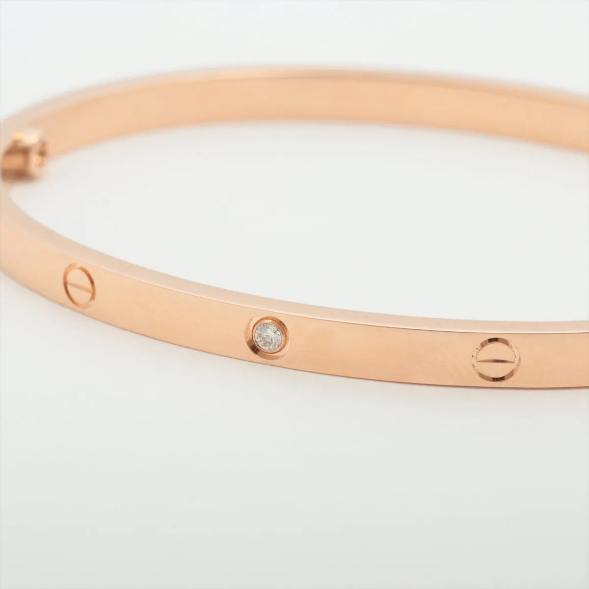 Cartier Love SM 6 Diamond Bracelet Rose Gold 16