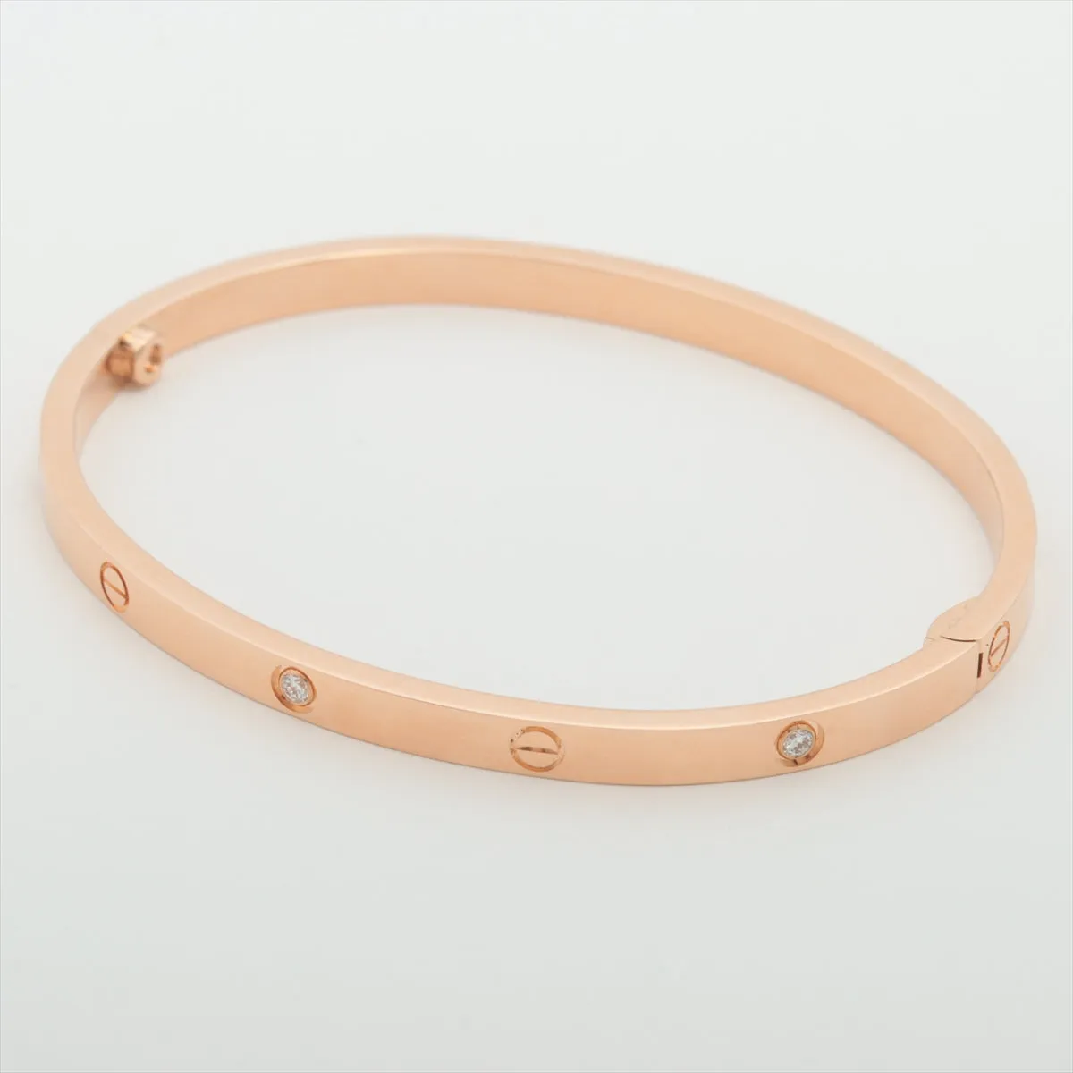 Cartier Love SM 6 Diamond Bracelet Rose Gold 16