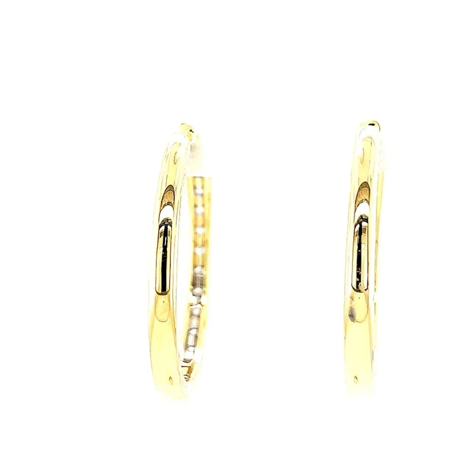 Celebration 9ct Yellow Gold Round Brilliant Cut 1 Carat tw of Lab Grown Diamonds Hoop Earrings