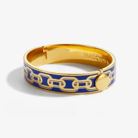 Chain Cobalt & Gold Bangle