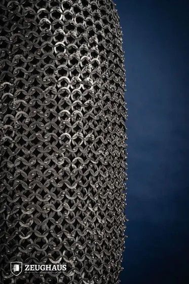 Chainmail Chausses Flatring Riveted 9mm Stainless Steel