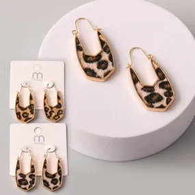 Cheetah Hide Embedded Threader Earring 37534 (12 units)