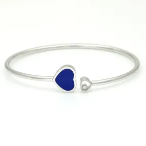 Chopard Happy Hearts Bangle Bracelet - Floating Diamond and Lapis Lazuli