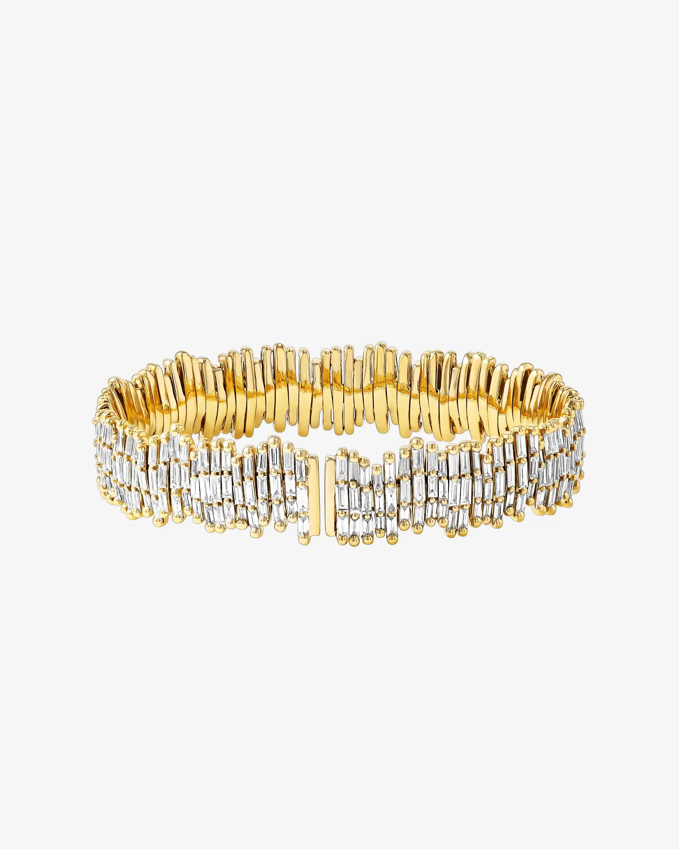 Classic Gold Full Baguette Milli Bangle