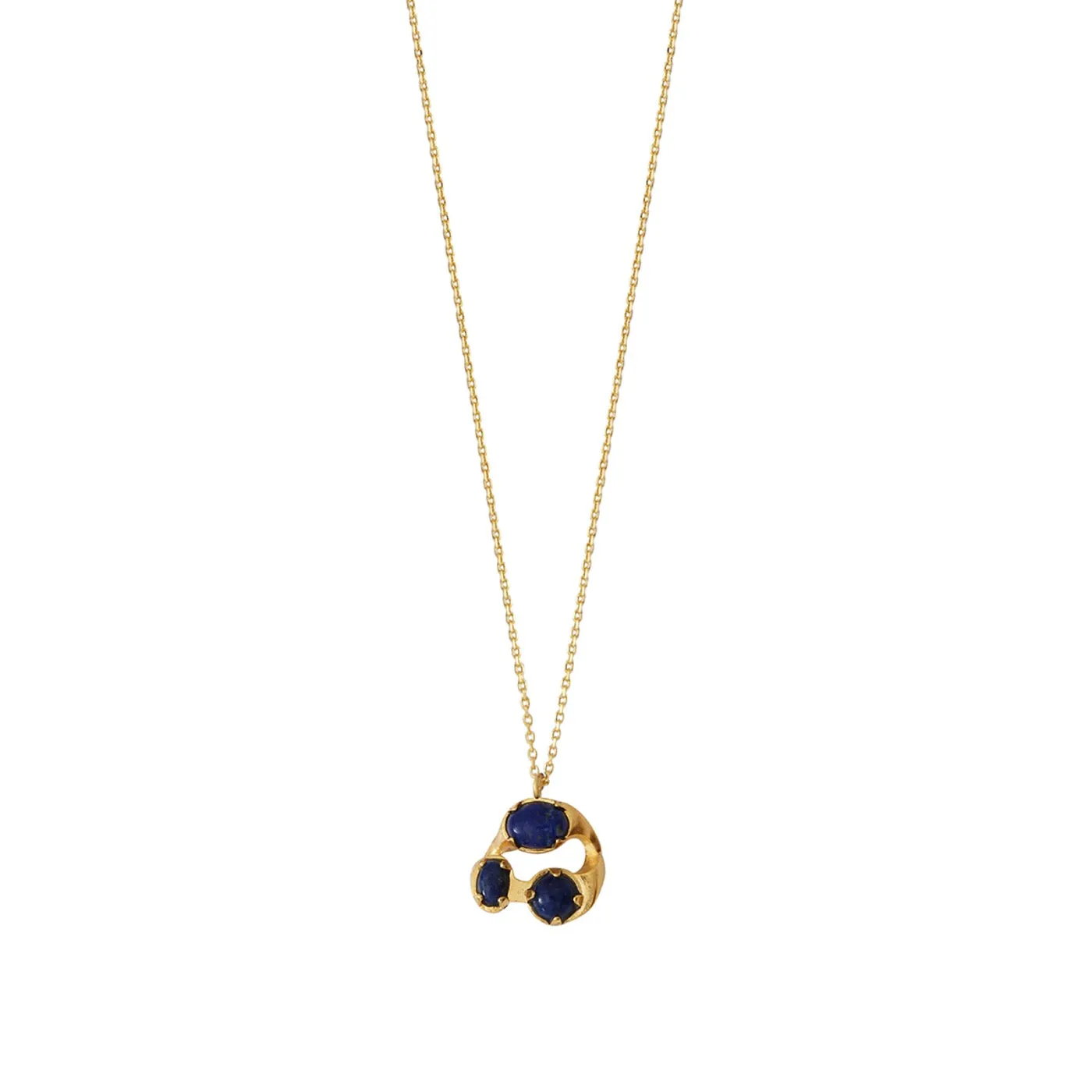 Collier Doré Cassandra Lapis Lazuli