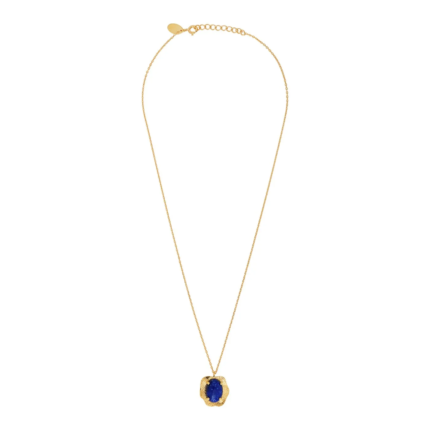 Collier Doré Swann Lapis Lazuli