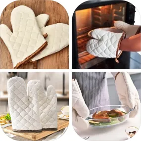 Cotton Baking Gloves Pair | White