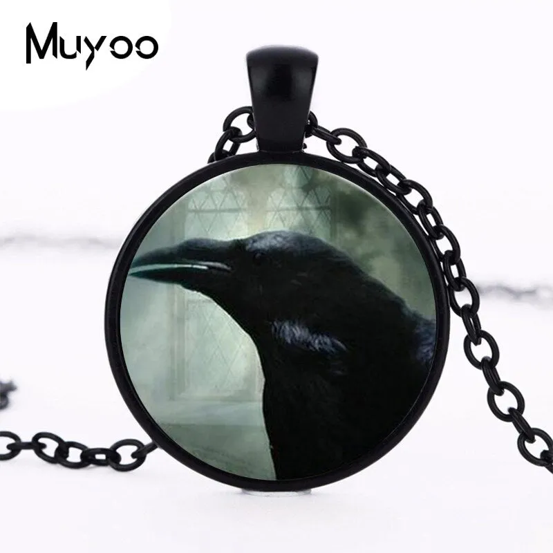 Crow Raven Pocket Watch