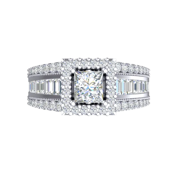 Cubic Zirconia Engagement Ring- Customer Designed Style 5539