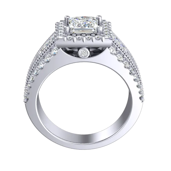 Cubic Zirconia Engagement Ring- Customer Designed Style 5539