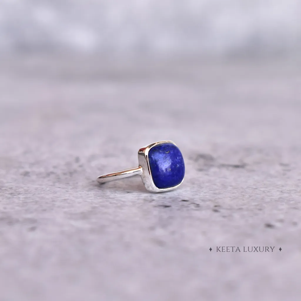 Cushion Conquer - Lapis Lazuli Ring