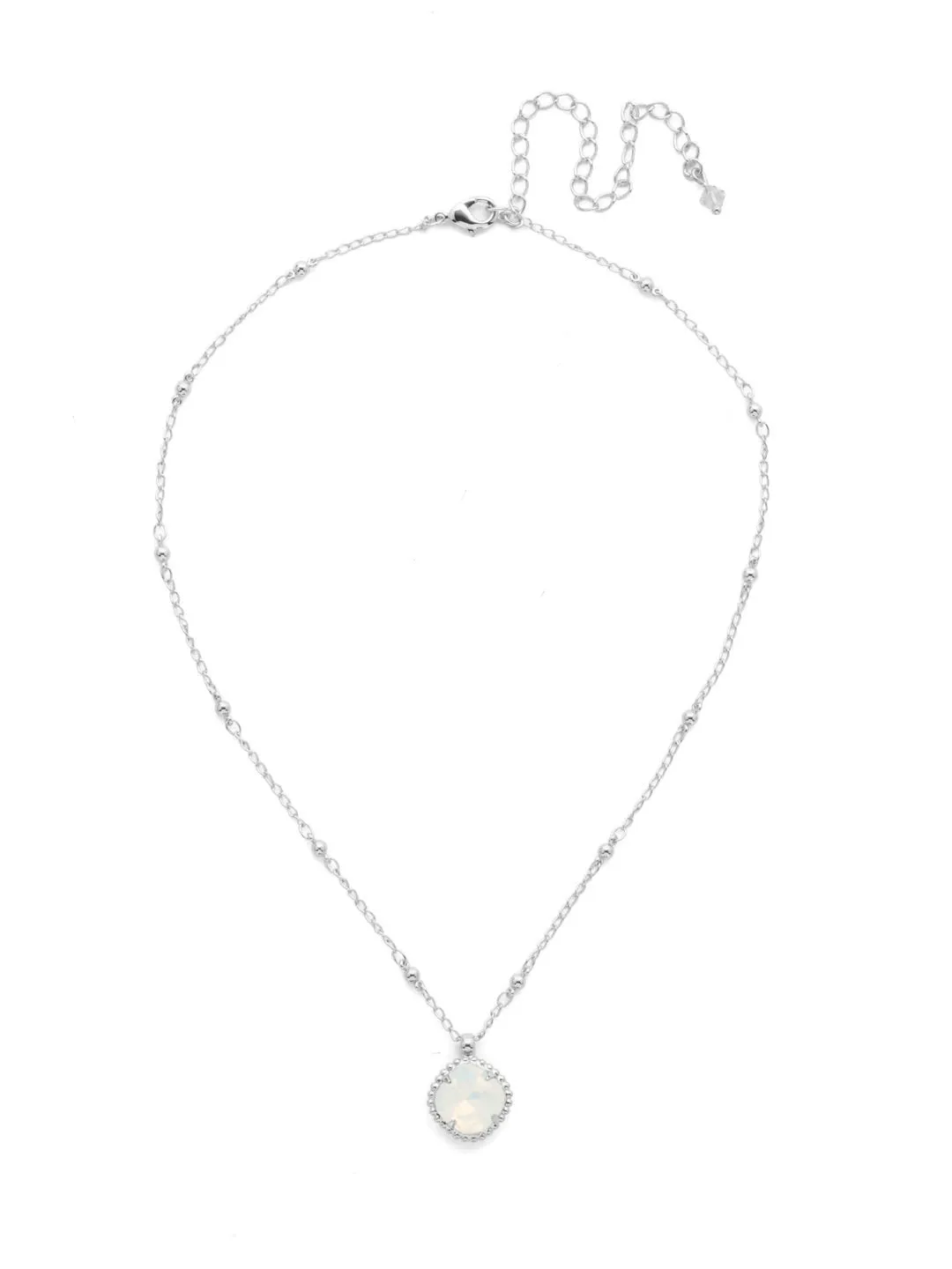 Cushion-Cut Pendant Necklace - NDS50PDWO