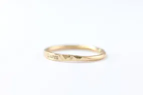 Dainty Name Ring