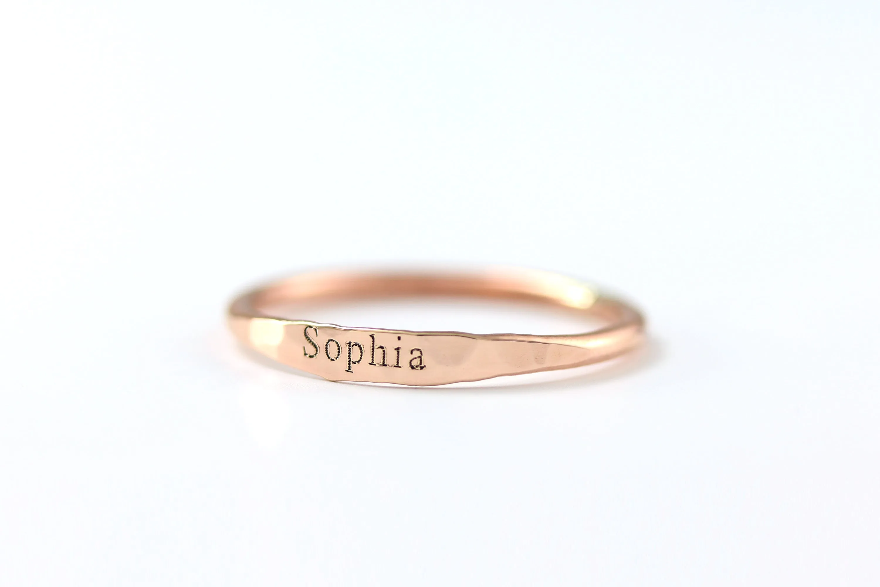 Dainty Name Ring