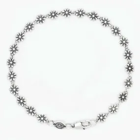 Daisy Sterling Silver Chain Bracelet