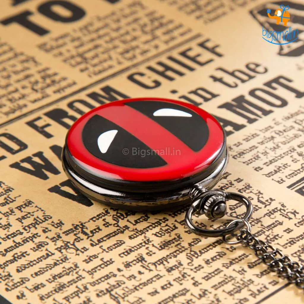 Deadpool Spiderman Pocket Watch