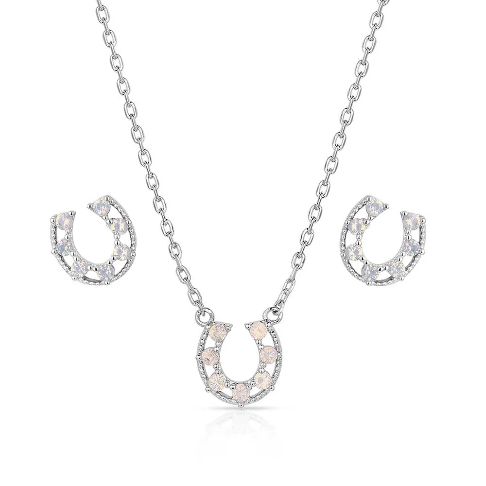 Delicate Glamour Horseshoe Jewelry Set JS5769