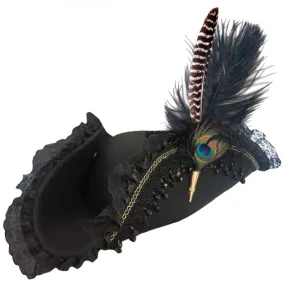 Deluxe Tricorn Pirate Hat with Quill