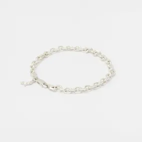 Diamond Cut Bracelet in Silver for Him