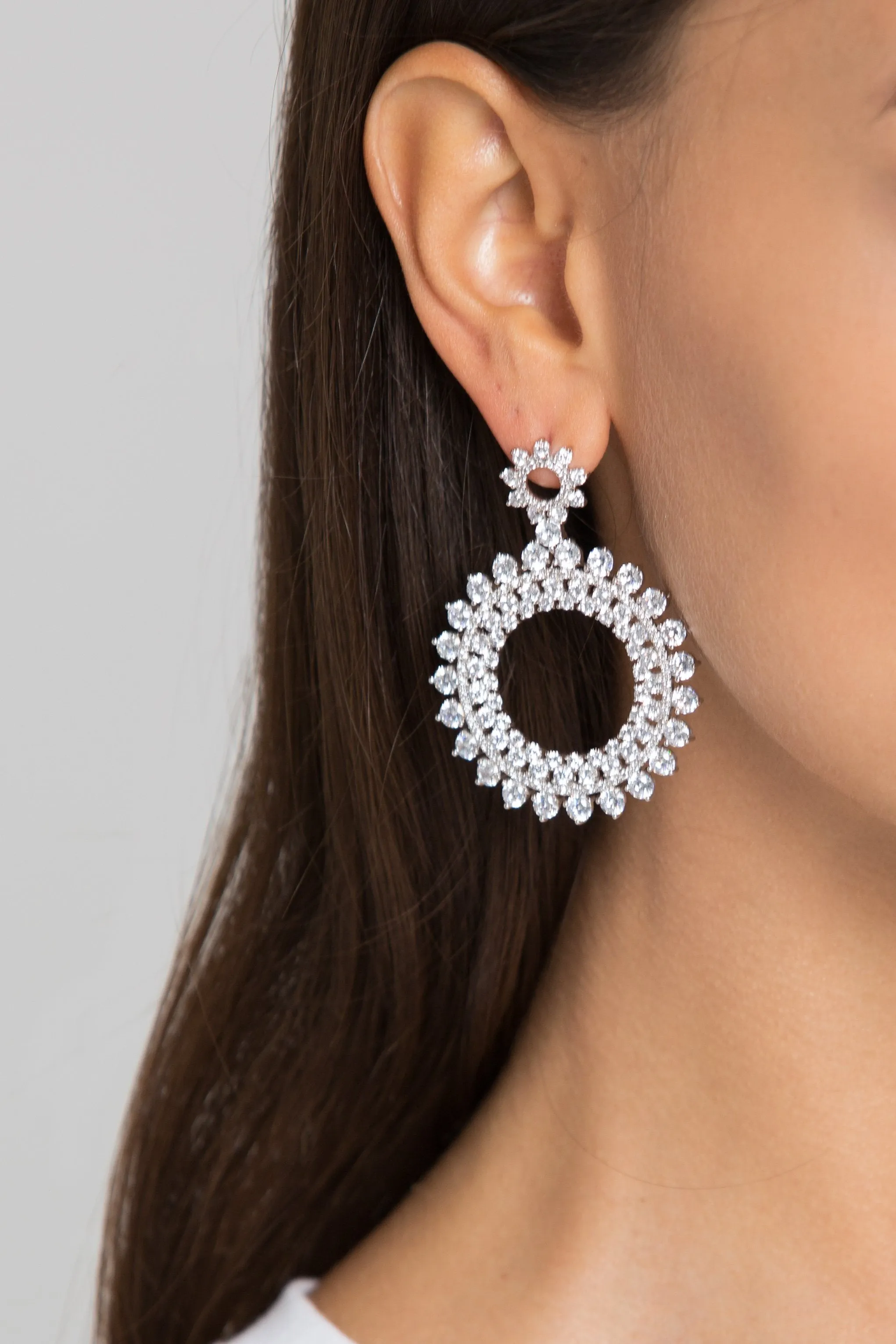 Diamond Sun Earrings