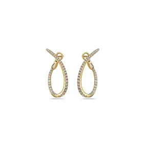 Diamond Twisted Hoop Earring