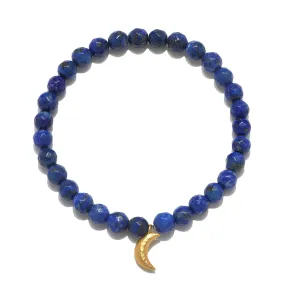 Divine Protection Moon Lapis Gemstone Bracelet