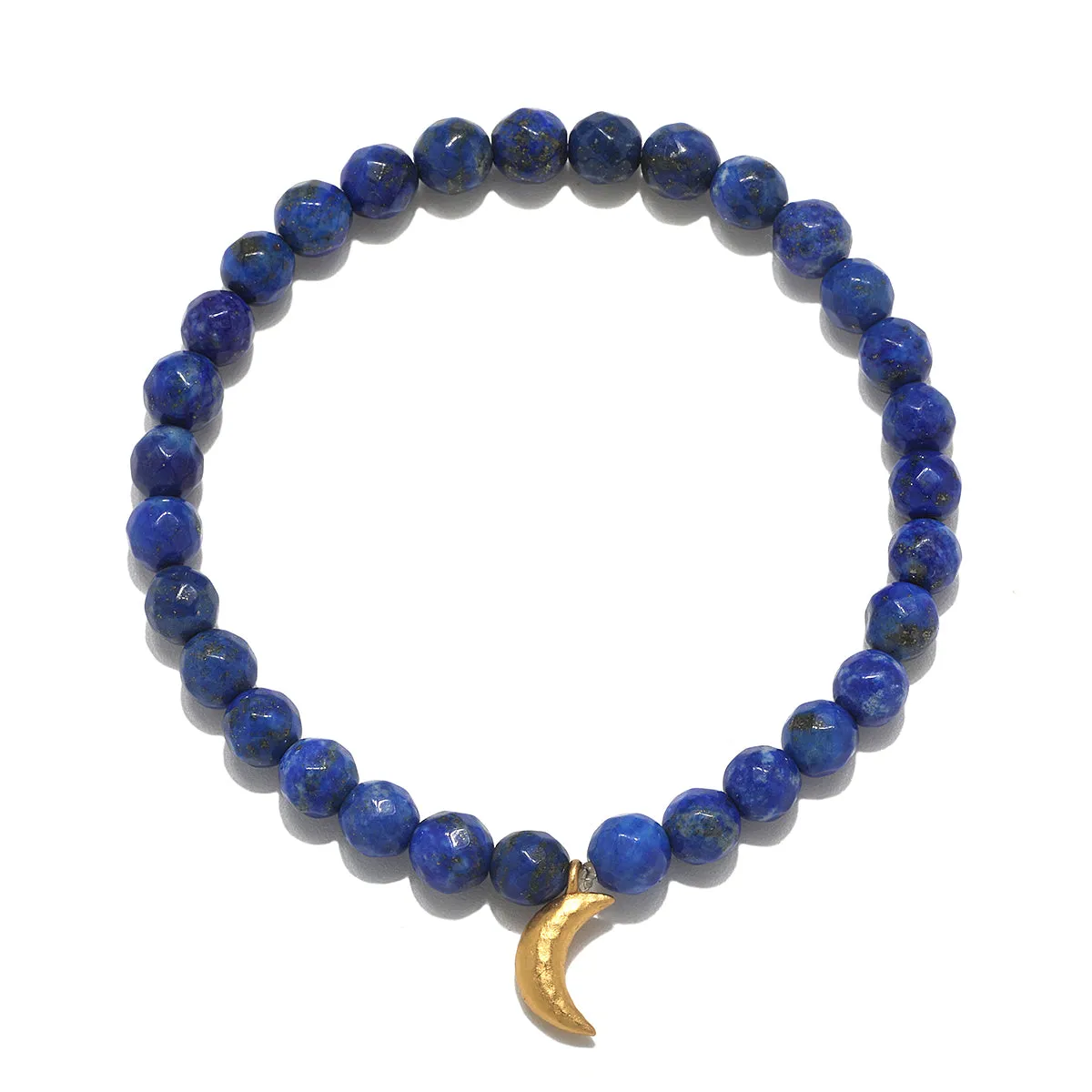 Divine Protection Moon Lapis Gemstone Bracelet