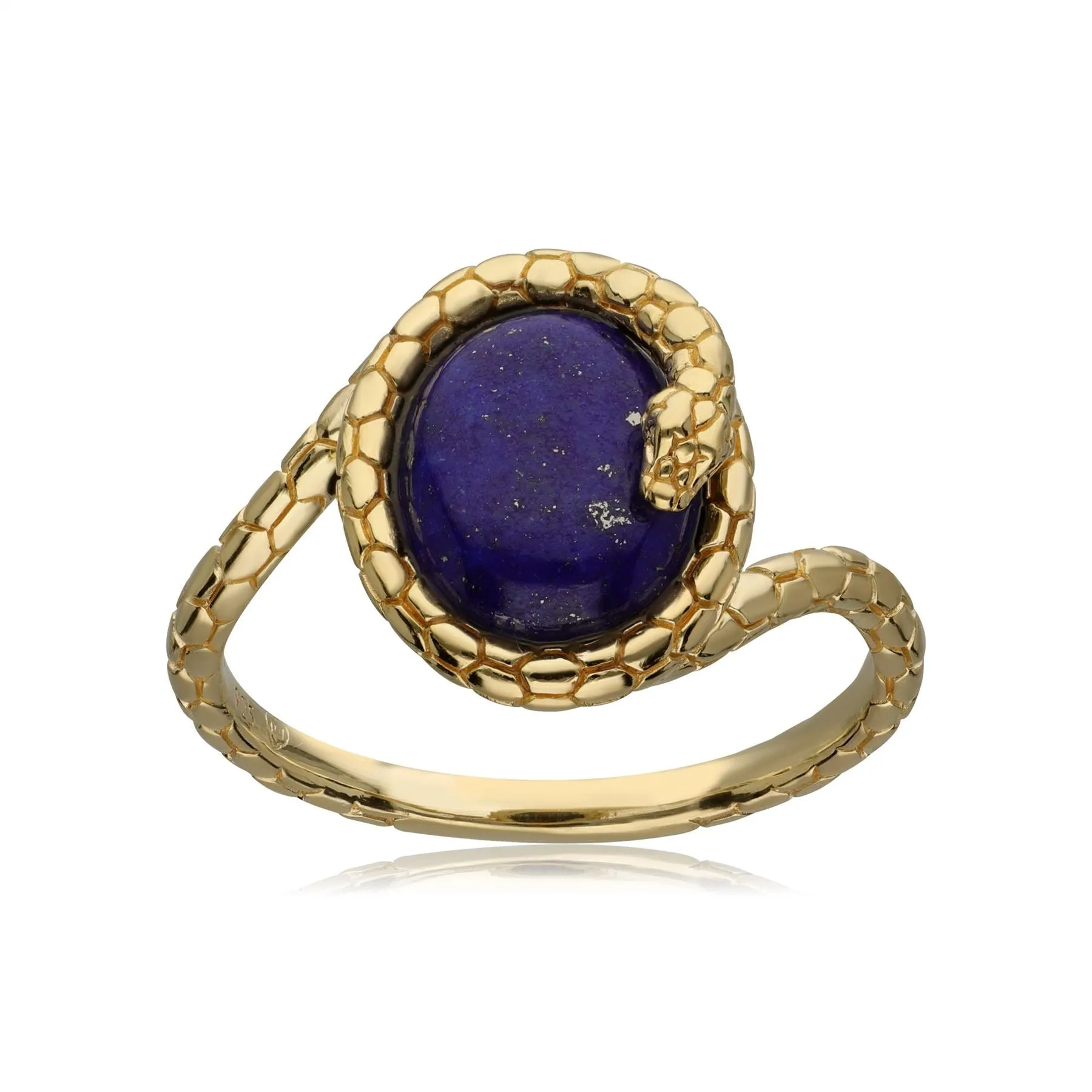 ECFEW™ 'The Ruler' Lapis Lazuli Wickelnde Schlange Ring