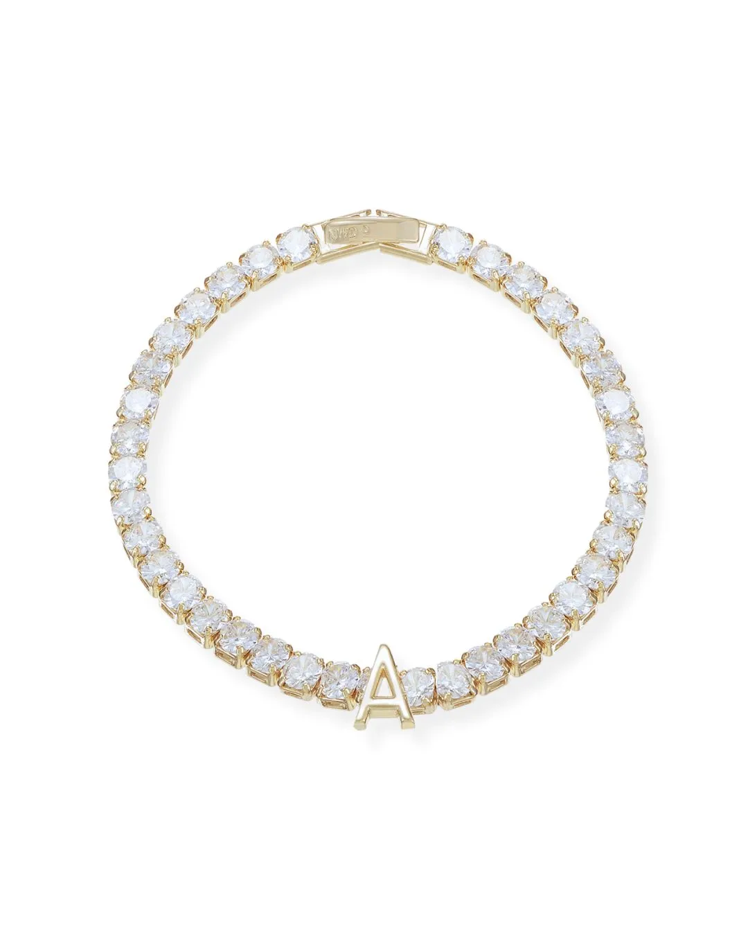 Enchanted Tennis Initial Bracelet