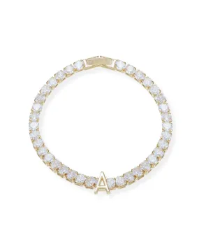 Enchanted Tennis Initial Bracelet