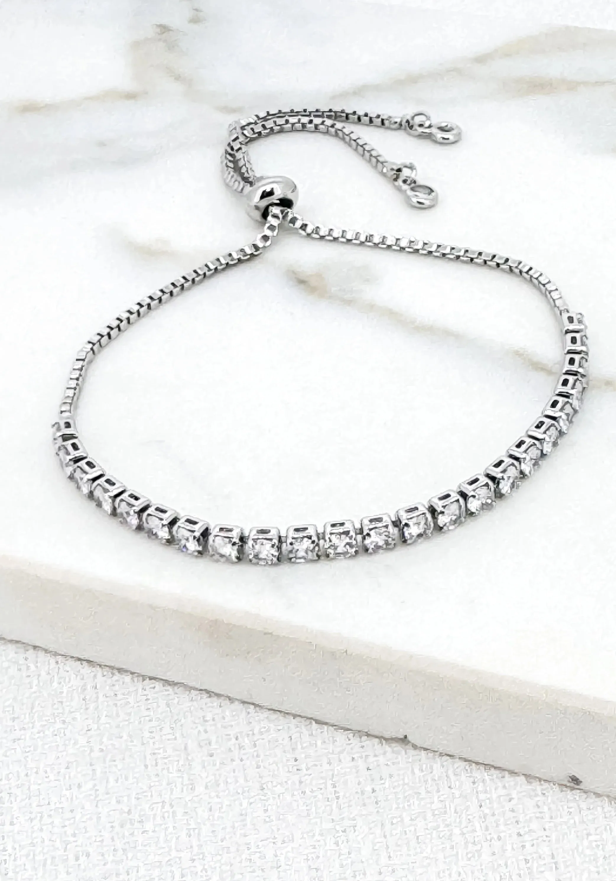 Envy Silver Tennis Bracelet