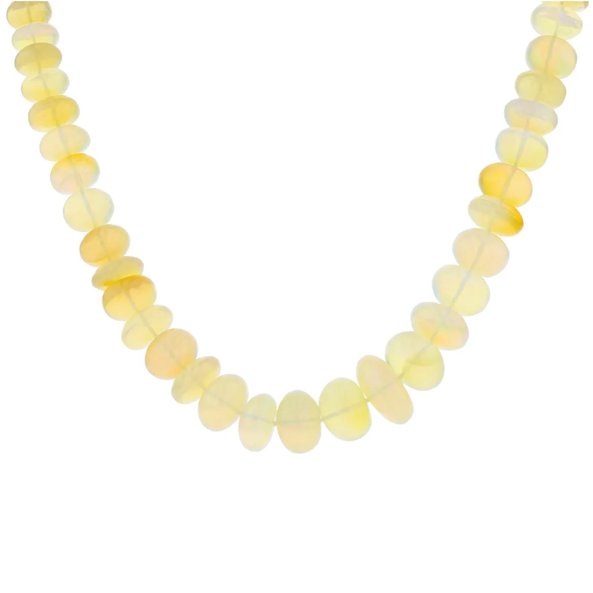 Ethiopian Opal 25-Inch Strand with 14K Clasp