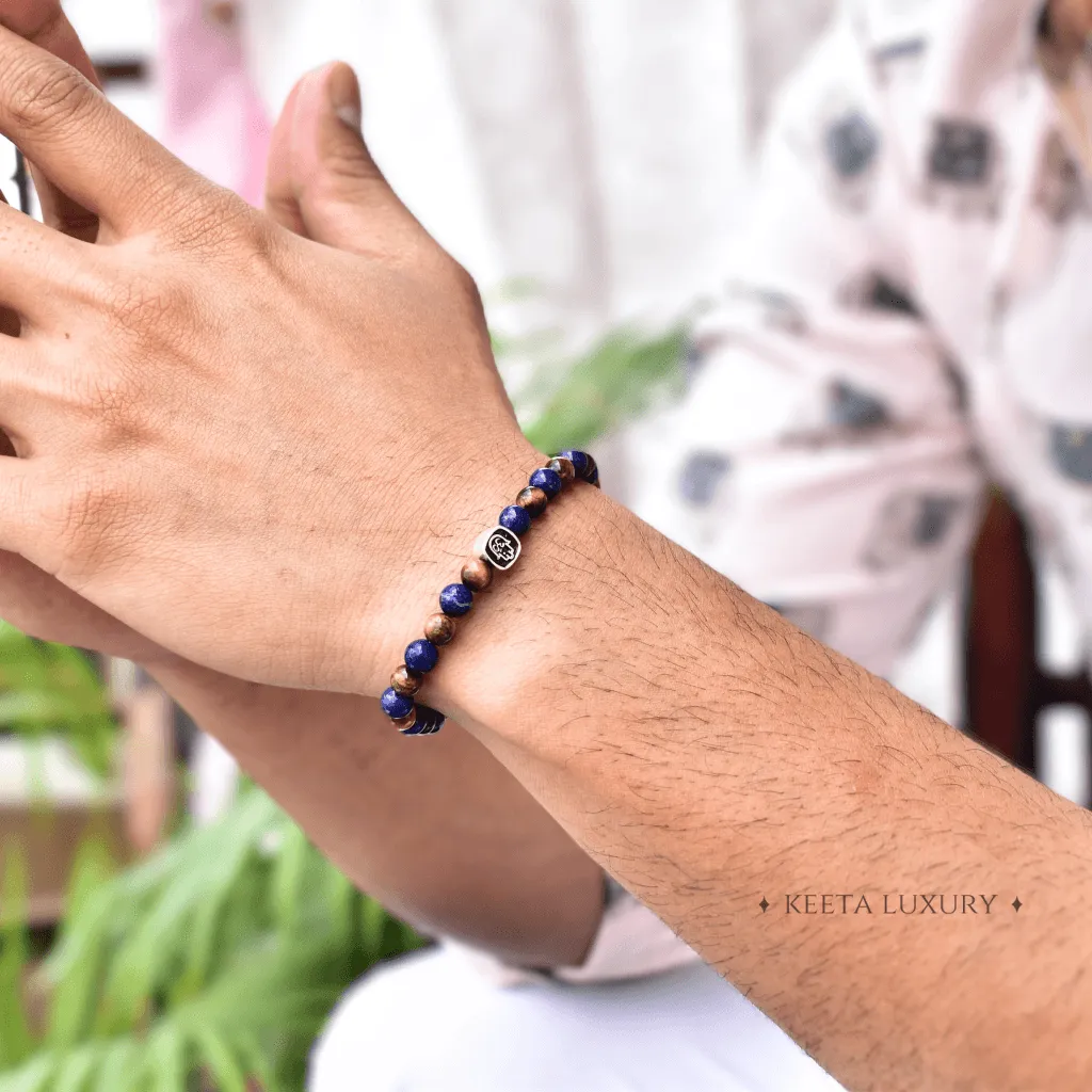 Eye Ultimate - Lapis and tiger eye bracelet