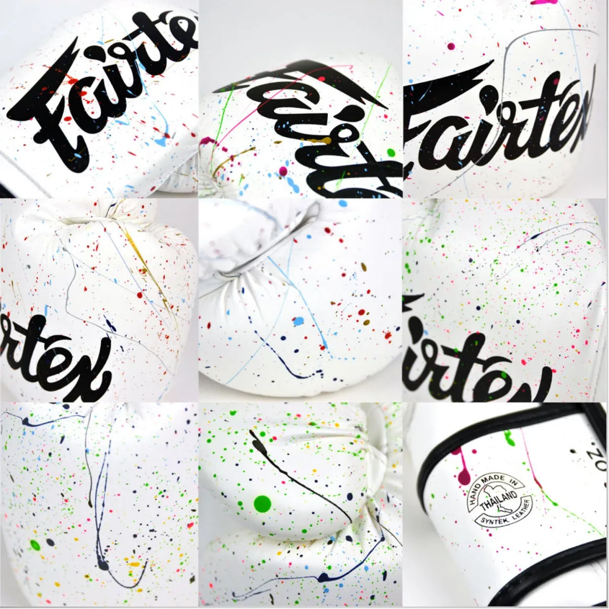 Fairtex BVG14 The Painter Boxing Gloves White/Black