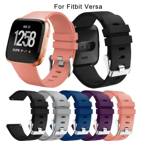 Fashion classic Replacement Sport Wristband accessories strap for Fitbit Versa smart watch bracelet Wrist Watchband S L Size