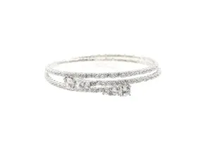 Fiorella - Modern Crystal Bridal Bangle Bracelet