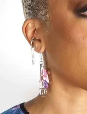 FLY AWAY BUTTERFLY EARRINGS - PINK