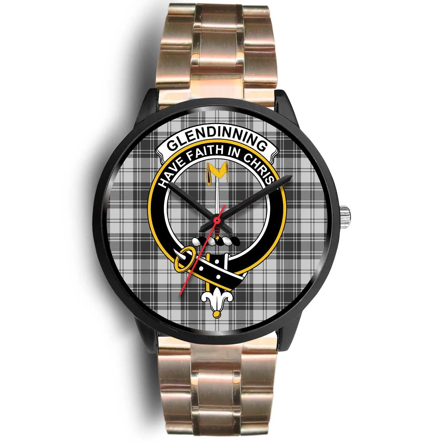 Glendinning Clan Badge Tartan Black Watch