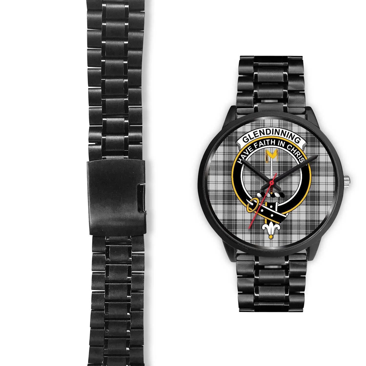 Glendinning Clan Badge Tartan Black Watch