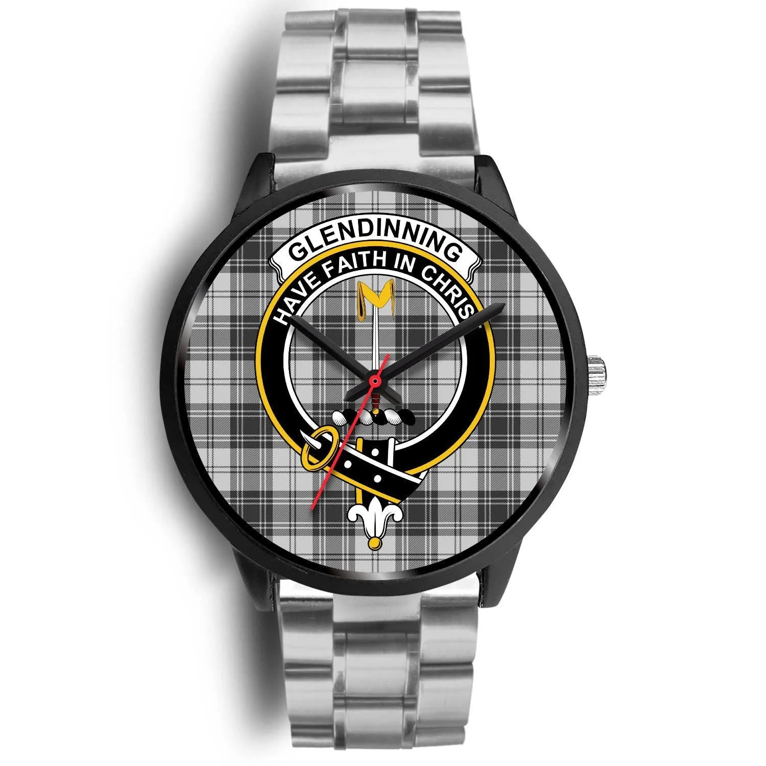 Glendinning Clan Badge Tartan Black Watch