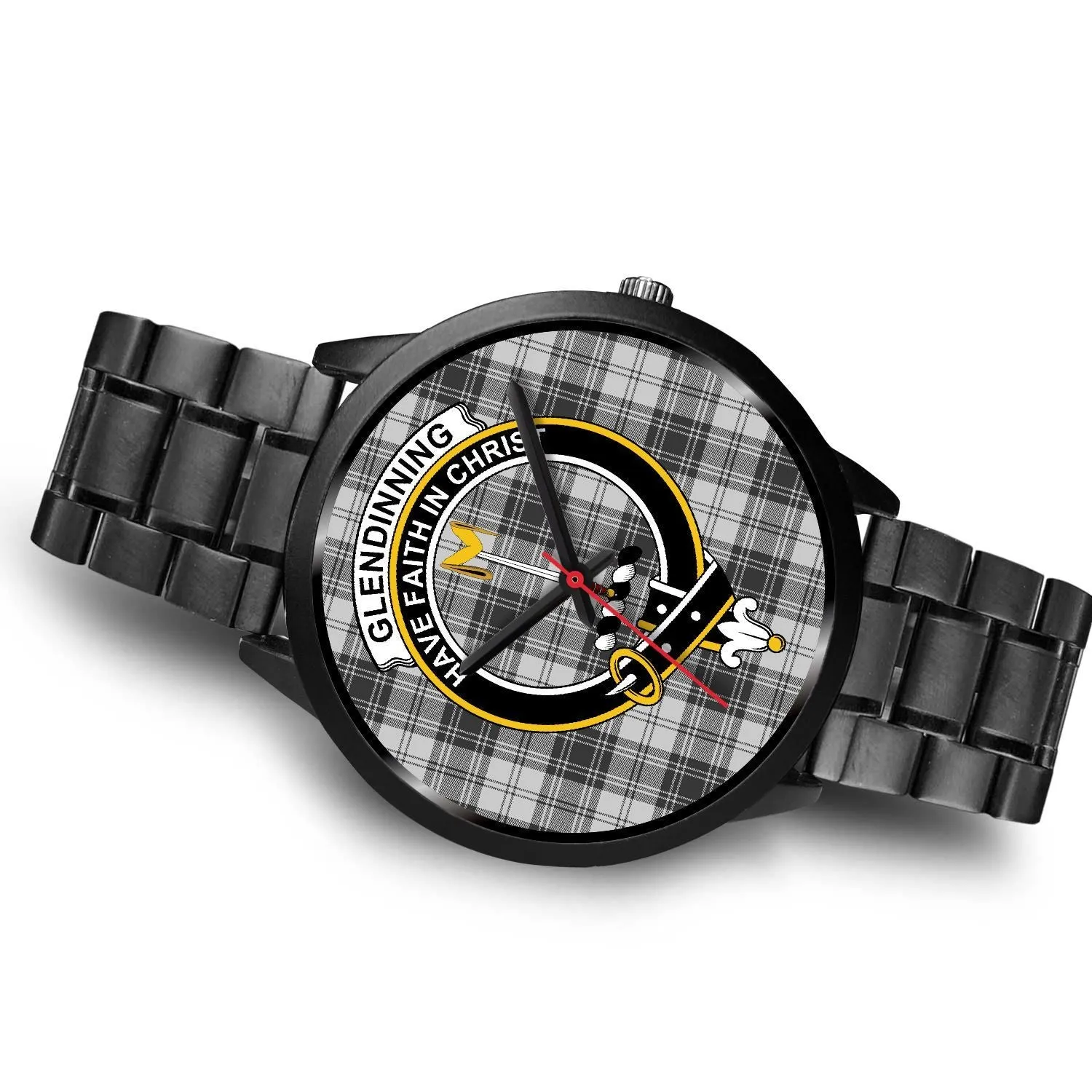 Glendinning Clan Badge Tartan Black Watch