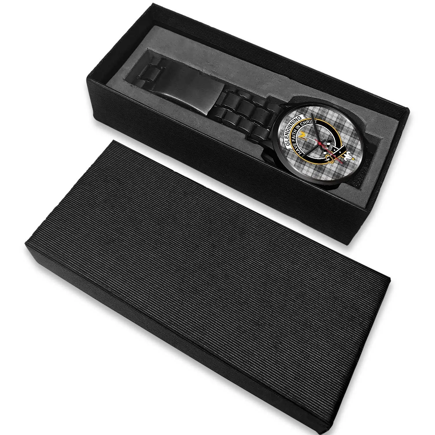 Glendinning Clan Badge Tartan Black Watch