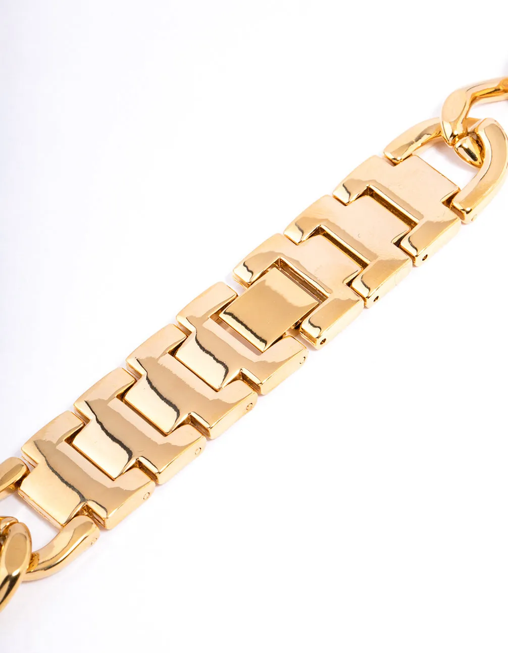 Gold Metal Chain Watch Band 42/44/45mm