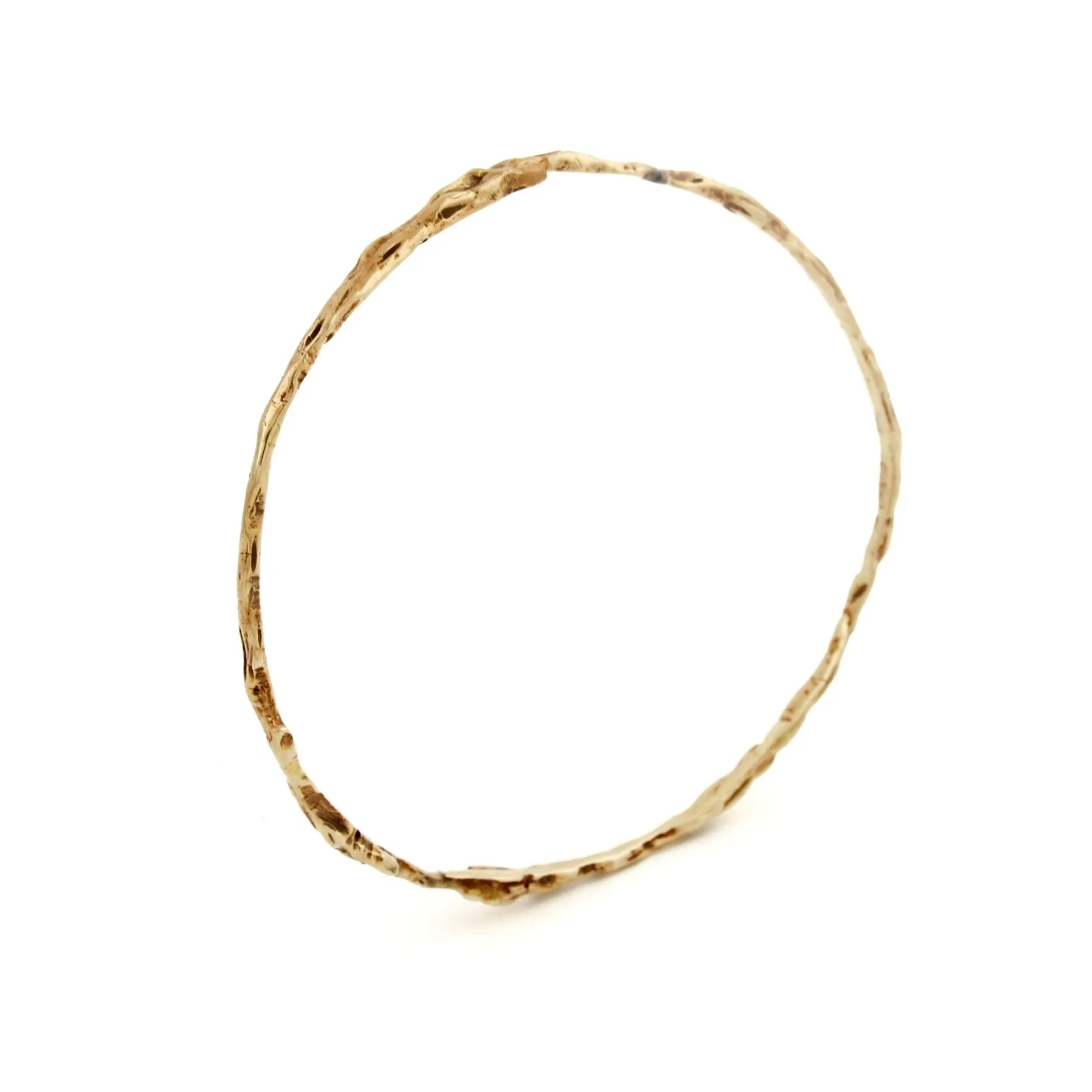 Gold Vintage Brutalist Bangle