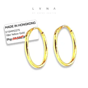 #GOLD2024 | 18K Classic Golden Hoop Earrings