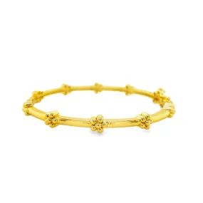 Goldplated Children Flower Bangle