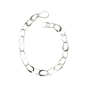 Hand Forged Aria Chain Sterling Silver Bracelet 7"