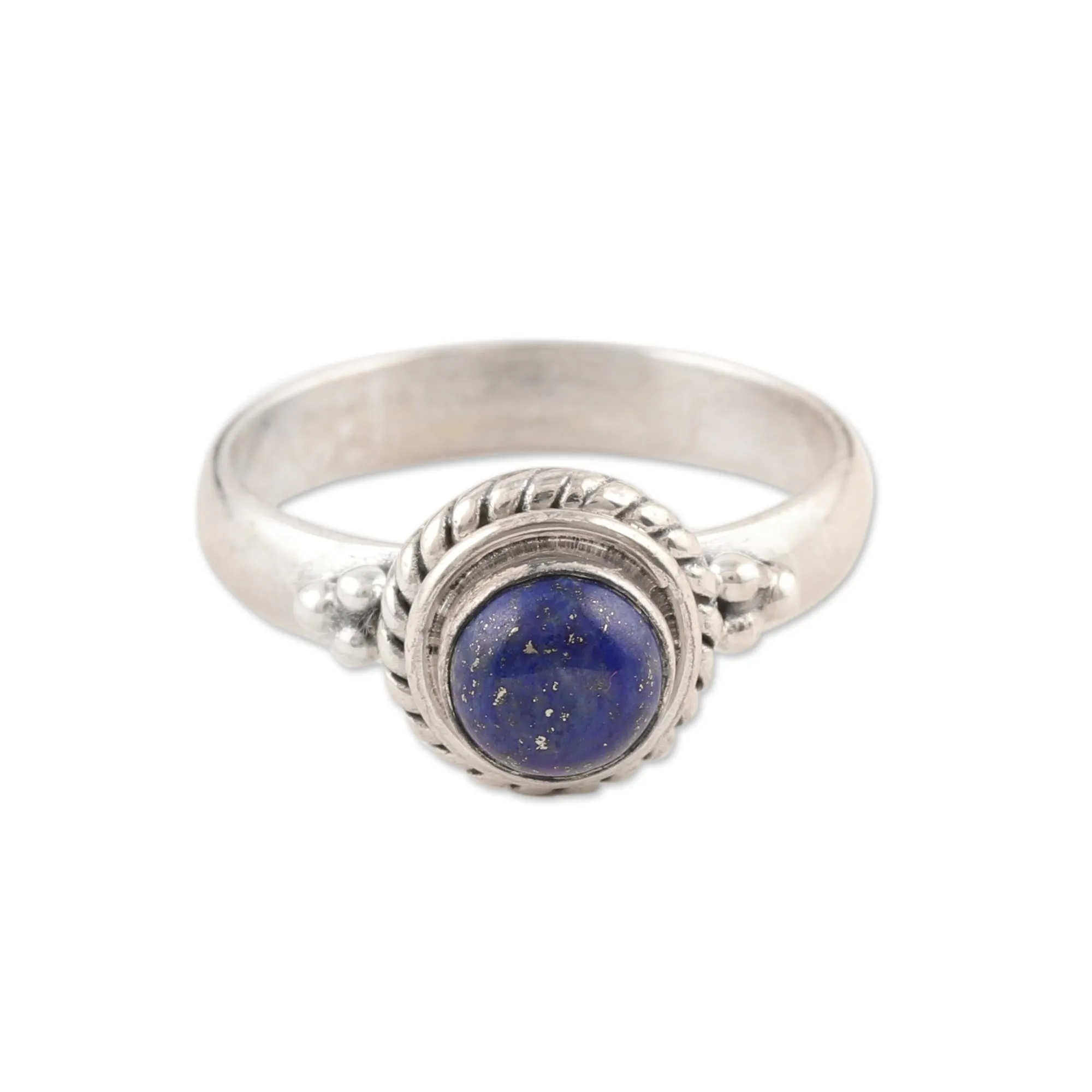 Hand Made Sterling Silver and Lapis Lazuli Ring - Mystery | NOVICA